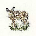 Heritage Crafts Counted Cross Stitch Kit -Little Friends - Fawn (14 ct aida)