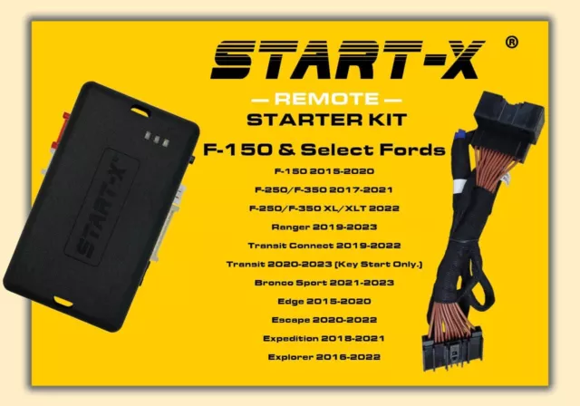 Start-X Remote Start Kit For Ford F-150 2015-2020 F-250/F-350 17-21 Ranger 19...