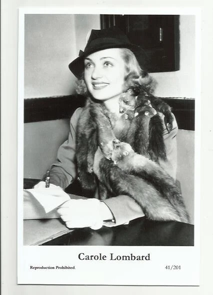 (Bx30) Carole Lombard Swiftsure Photo Postcard (41/201) Filmstar Pin Up Glamor