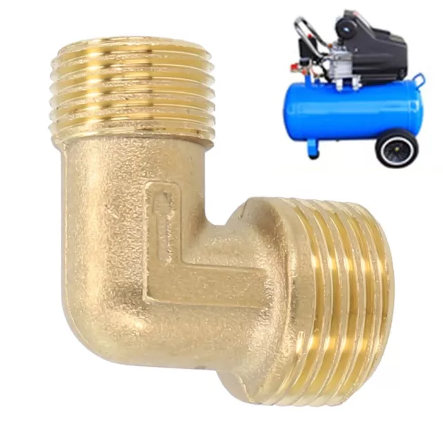 Heavy Duty Brass 20 5 16 5mm Male to Male Thread 90 Degree Elbow Connector