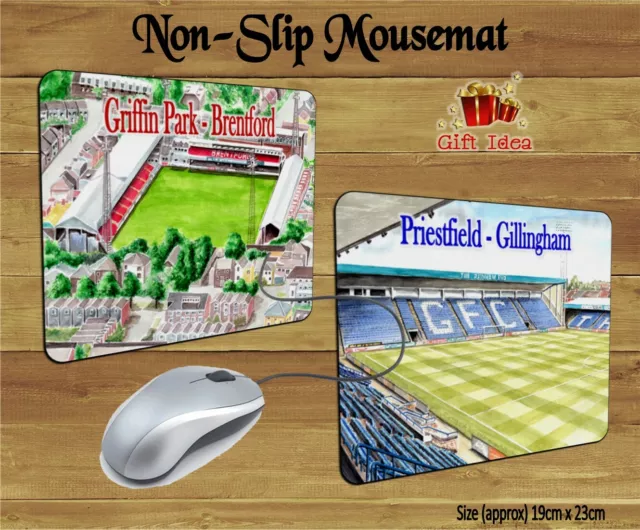 Football Teams Mousemat Featuring Artwork By David Baldwin