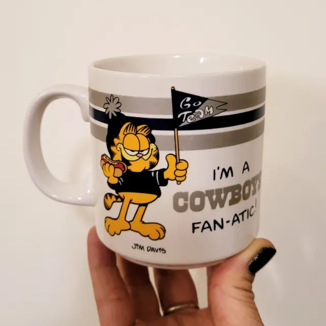Dallas Cowboys Garfield Mug 1978 NFL Football Fathers Day Dad Gift Lefty Cup Too