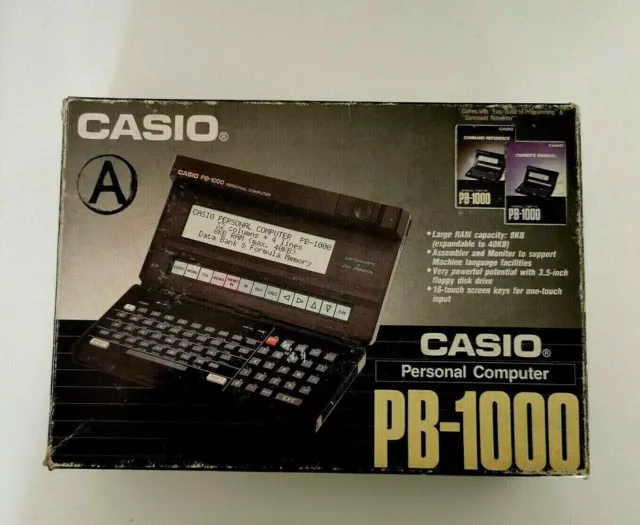 Casio Pb-1000 Personal Computer Vintage Collectible Orig Box + Manuali
