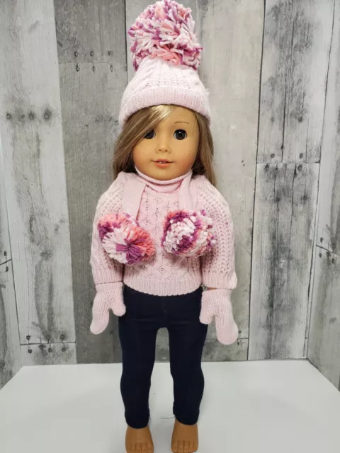 Sweater Outfit, Winter Sweetheart Sweater Set & Boots, Designed for 18" Dolls