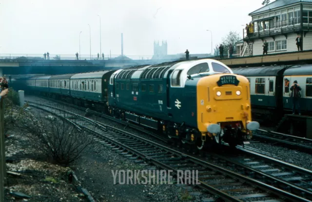 35mm Railway Slide | Class 55 | 55015 | Bournemouth | 1981 + copyright
