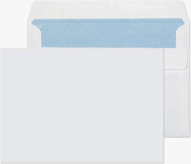 1000 BUSTE POSTALI BIANCHE 90 g/m2 STANDARD 114x162 lettere spedizioni C6 11x16