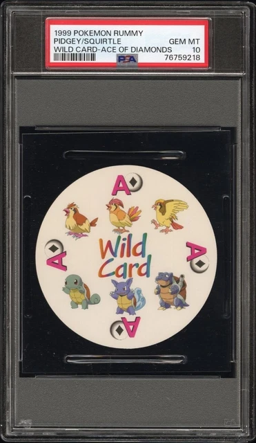 Blastoise Squirtle Pidgeot BLACK Diamond Pokemon Playing Card Poker Rummy PSA 10