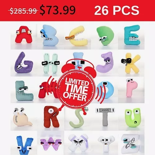 ALPHABET LORE NUMBER Zero One Plush Doll Baby Toy Xmas Gift Educational  Home $13.04 - PicClick AU