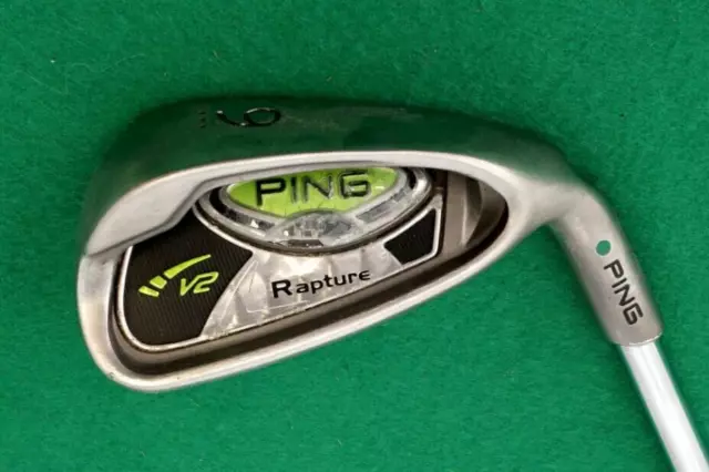 Ping Rapture V2 Green Dot 9 Iron Regular Steel Shaft Iguana Golf Grip