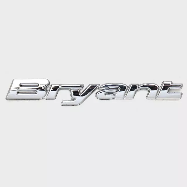 Bryant Boat Raised Decal U35307-01 | 4 1/2 x 3/4 Inch Silver Chromax