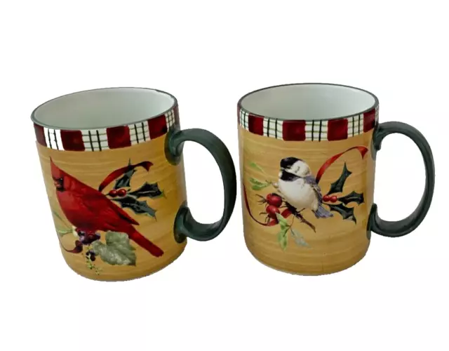 Lenox Winter Greetings Bird Coffee Mugs