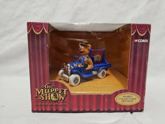 The Muppet Show 25 Years Fozzie Bear Car Muppets Collectible Figurine Corgi New
