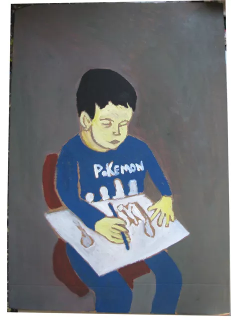 Davide BAROGGI (Locarno 1974) Nuovo Selvaggio Neue Wilde PICCOLO MATTEO 130x90