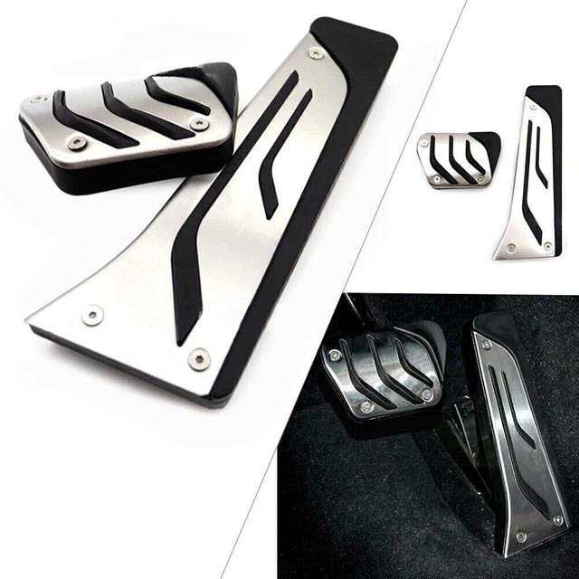 2pcs Non-Drill AUTO Gas Fuel Brake Pedals Covers Fit BMW 1/2/3/4/5/6/7/8 Series