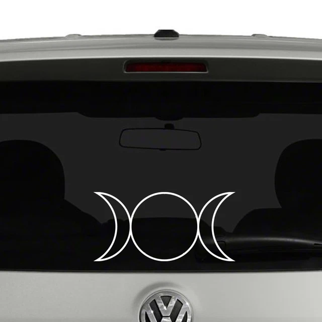 TRIPLE GODDESS SYMBOL Vinyl Decal Sticker Car Window Wiccan 5.95