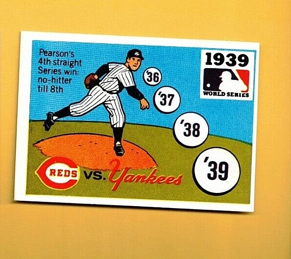 1971 Fleer R.G. LAUGHLIN WORLD SERIES 1939 Yankees v. Reds #37 Black Back NRMT