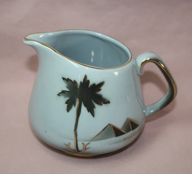 Art Pottery Creamer  Keele St. Pottery Co. Ltd. Golden Pyramid  Mid-Century