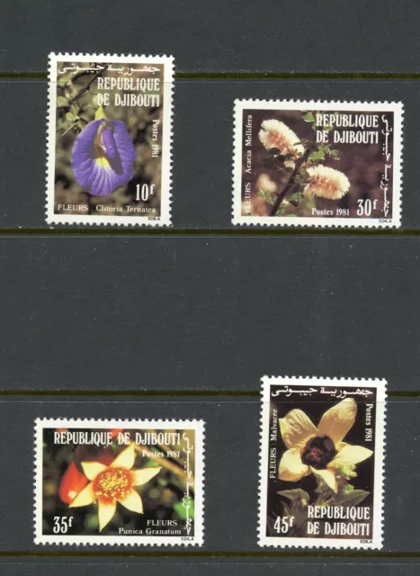 R1133   Djibouti   1981    flora flowers   4v.   MNH