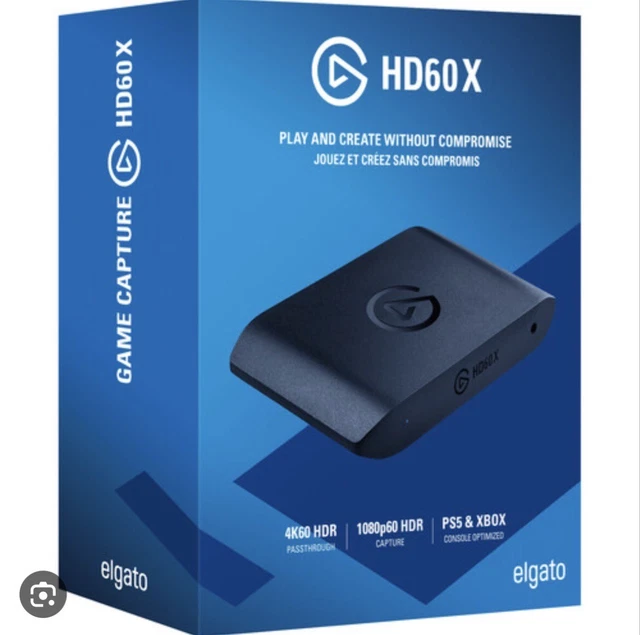 Elgato HD60 X External Capture Card - Stream and record in 1080p60 or 4K30 Elgato HD60 X External Capture Card - Stream and record in 1080p60 or 4K30