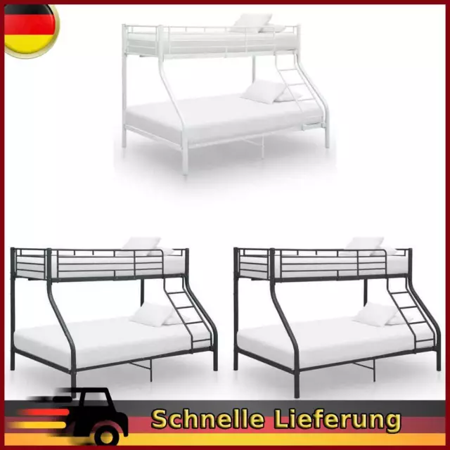 Etagenbett 90/140x200cm Stockbett Metallbett Hochbett mehrere Auswahl vidaXL