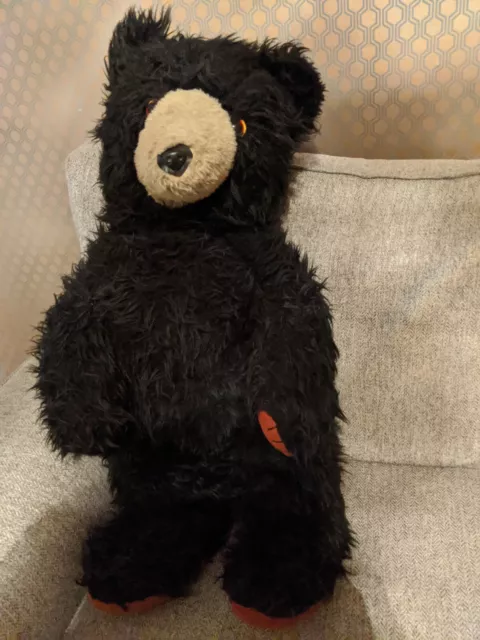 38” Large Vintage Chad Valley Black Plush Fur Teddy Bear from 1960's  - 1970's. 2