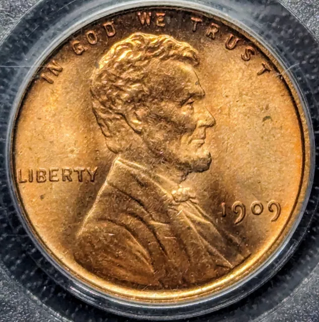 1909 VDB Lincoln Wheat Penny - Pcgs MS65 RD Bright Red