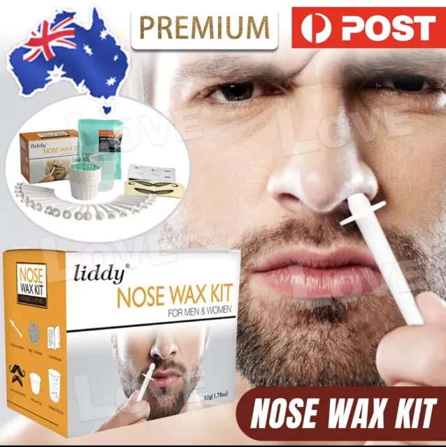Unisex Nose Ear Hair Removal Wax Kit Nostril Painless & Easy Remove Nasal  Waxing