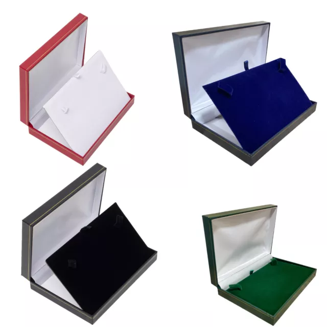 Luxury Leatherette Necklace Boxes, Collarette Gift Boxes Jewellery Display Boxes