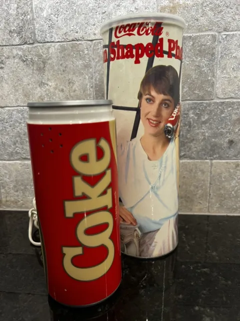 Vintage 1985 Coca Cola Coke Can Shaped Telephone Land Line Phone  6 1/4"