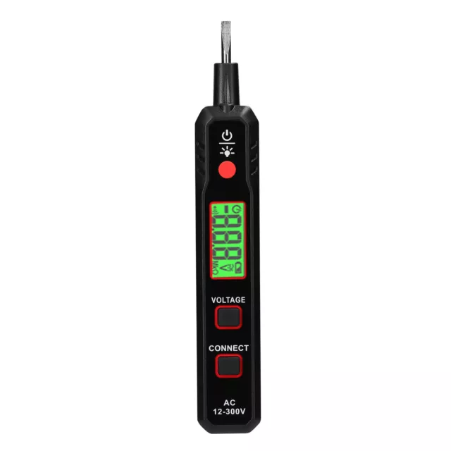 LCD Display Electric Test Pen AC12-300V Voltage Tester Live/ Wire M3Q8