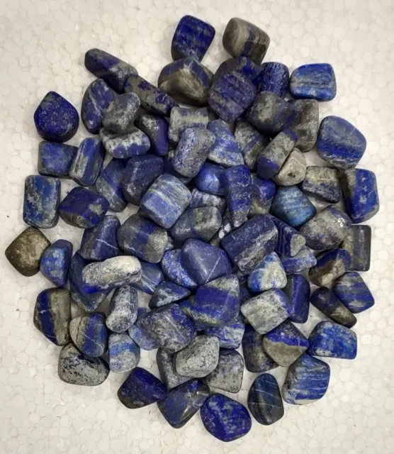 One Lapis Lazuli tumbled natural Stones nugget beautiful Blue color