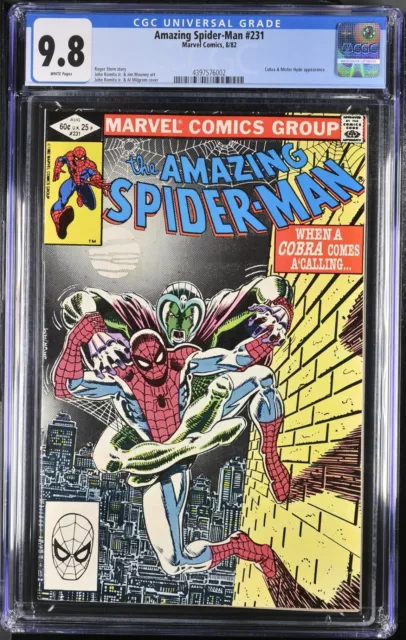 Amazing Spiderman #231 (1982) - Cobra & Mr. Hyde App - CGC 9.8 - White Pages!
