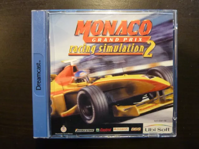 Sega Dreamcast Monaco Grand Prix Racing Simulation 2 PAL complet Vers. Fr