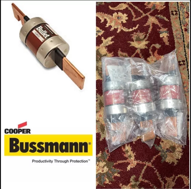 BUSSMANN ECNR250  UL CLASS RK-5 TIME DELAY Pack of 3 Pcs Never Used Old Stock