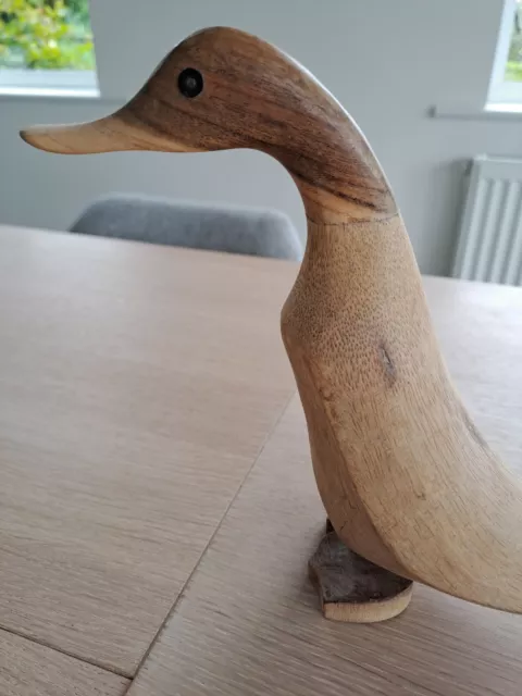 Cute wooden duck, approximately 20cm tall