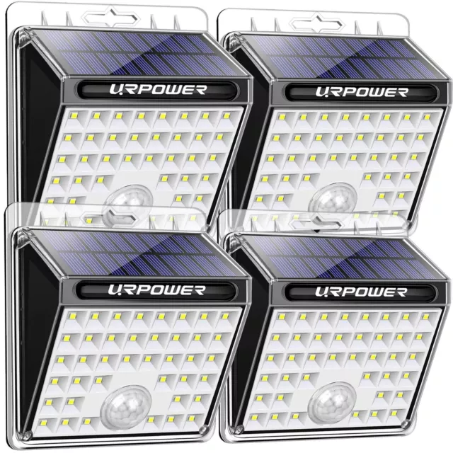 URPOWER Solar Lights 8 LED Wireless Waterproof Motion Sensor Outdoor Light for