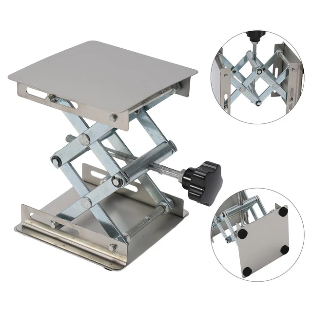 Piattaforma Sollevamento Laboratorio - Supporto Regolabile Alluminio 30kg