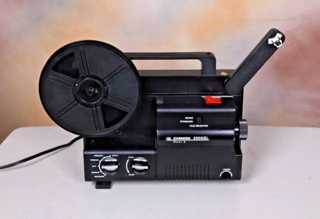 CHINON 2000GL Dual 8 Movie Projector - Working Condition