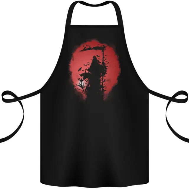 Afterlife Grim Reaper Death Gothic Skull Cotton Apron 100% Organic