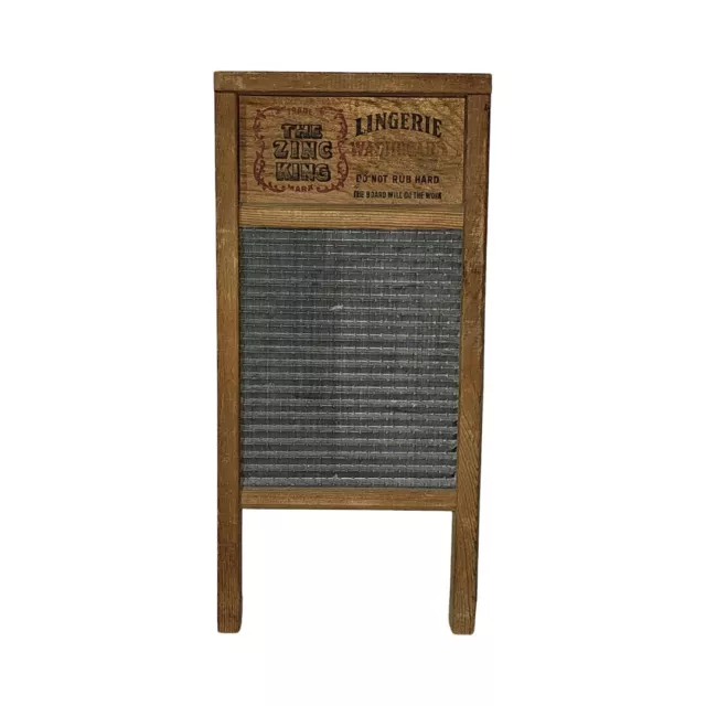 National Washboard Co No.703 Lingerie The Zing King Vintage Wood Chicago Memphis