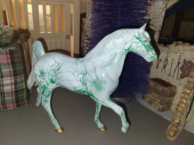 Hartland Christmas horse only one made like breyer green with hangtag