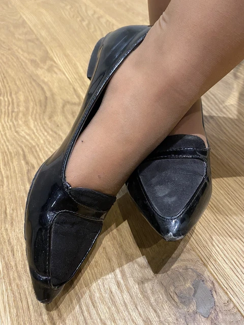 Scarpe Ballerine a Punta Chiuse  Donna USATE nere Numero 36