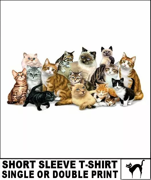 Persian Siamese Himalayan Tabby Shorthair Longhair Cat Kitten Breed T-Shirt A724
