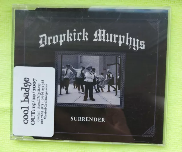 Dropkick Murphys  Surrender 3 track promo cd single