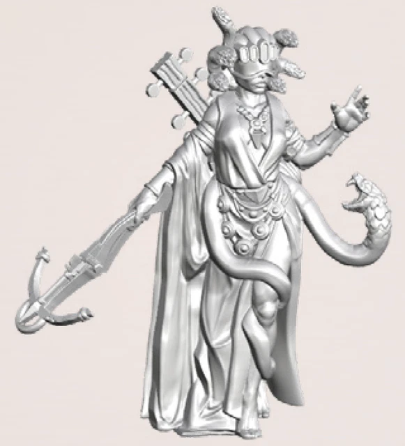 Miniature Scarabée Soldier / Égyptien - Monde De Deuslair / Dungeons & Lasers - Échelle 28mm