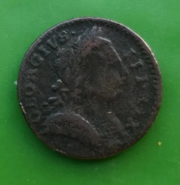 1773 George III Copper Farthing Coin #2774c