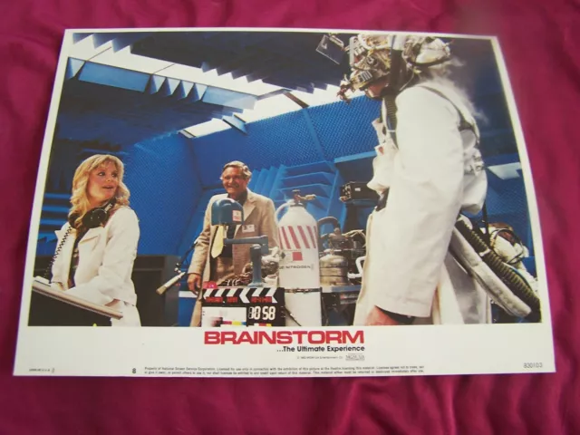 BRAINSTORM Movie Lobby Card 8 CHRISTOPHER WALKEN, NATALIE WOOD, DOUGLAS TRUMBALL