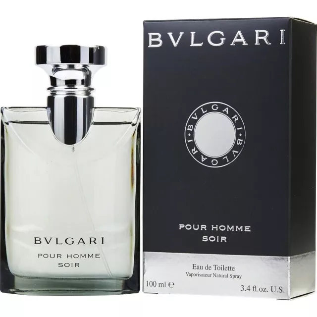 Bulgari Pour Homme Soir 100 ml EDT Eau de Toilette Spray Nuovo