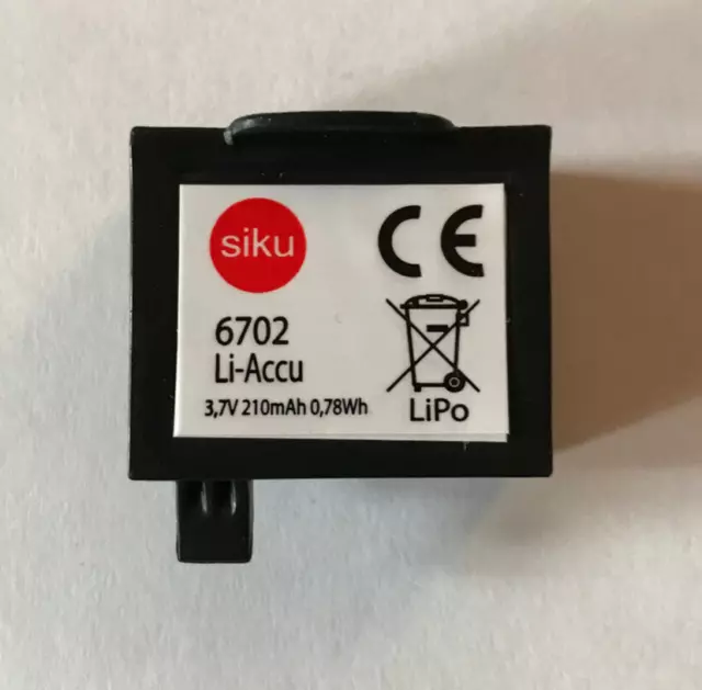 NEU Siku 6702 Akku Ersatz Akku Siku Control Serie 1:32 NEU 3,7V 0,78 Wh