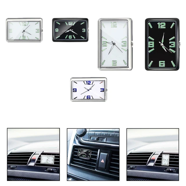 Petite horloge numérique LCD noire à piles, pour voiture/tableau de Petite horloge numérique LCD noire à piles, pour voiture/tableau de